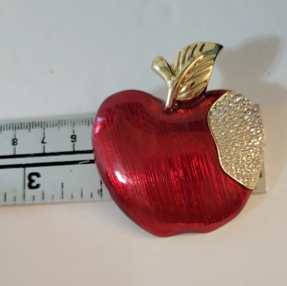Anne Klein red enameled
